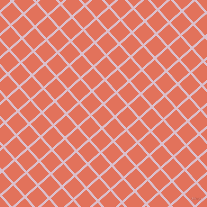 42/132 degree angle diagonal checkered chequered lines, 7 pixel lines width, 48 pixel square size, Twilight and Terra Cotta plaid checkered seamless tileable