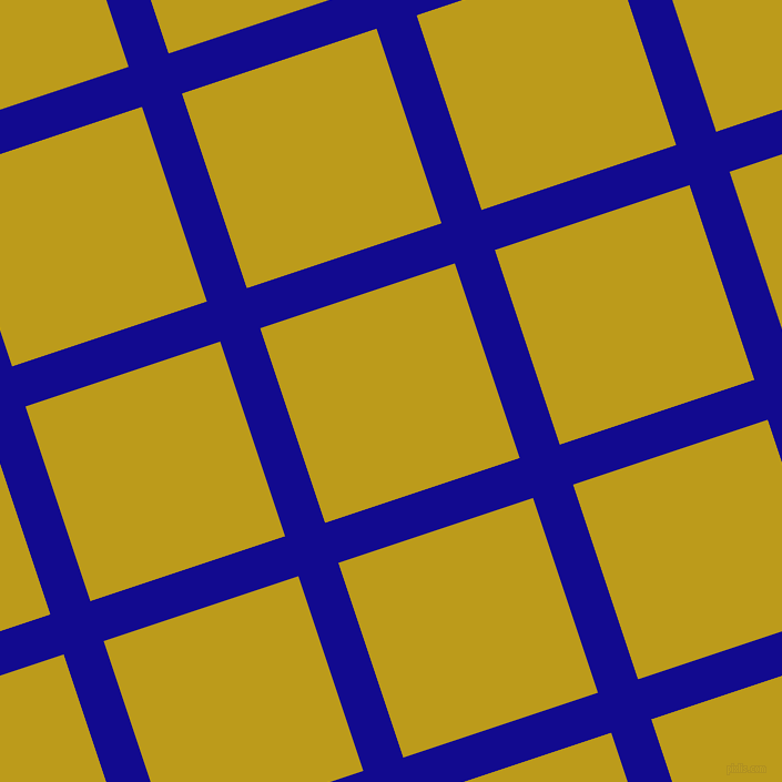 18/108 degree angle diagonal checkered chequered lines, 38 pixel line width, 185 pixel square sizeUltramarine and Buddha Gold plaid checkered seamless tileable