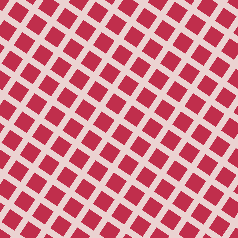 56/146 degree angle diagonal checkered chequered lines, 21 pixel lines width, 51 pixel square size, Vanilla Ice and Old Rose plaid checkered seamless tileable
