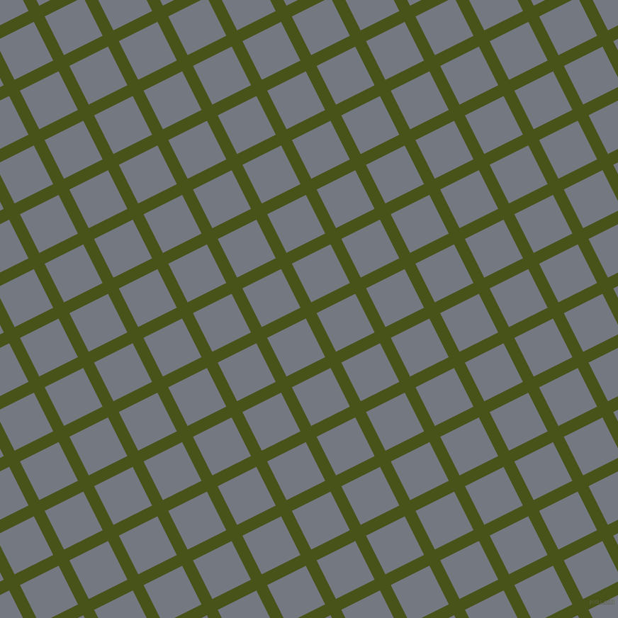 27/117 degree angle diagonal checkered chequered lines, 17 pixel line width, 61 pixel square size, Verdun Green and Storm Grey plaid checkered seamless tileable