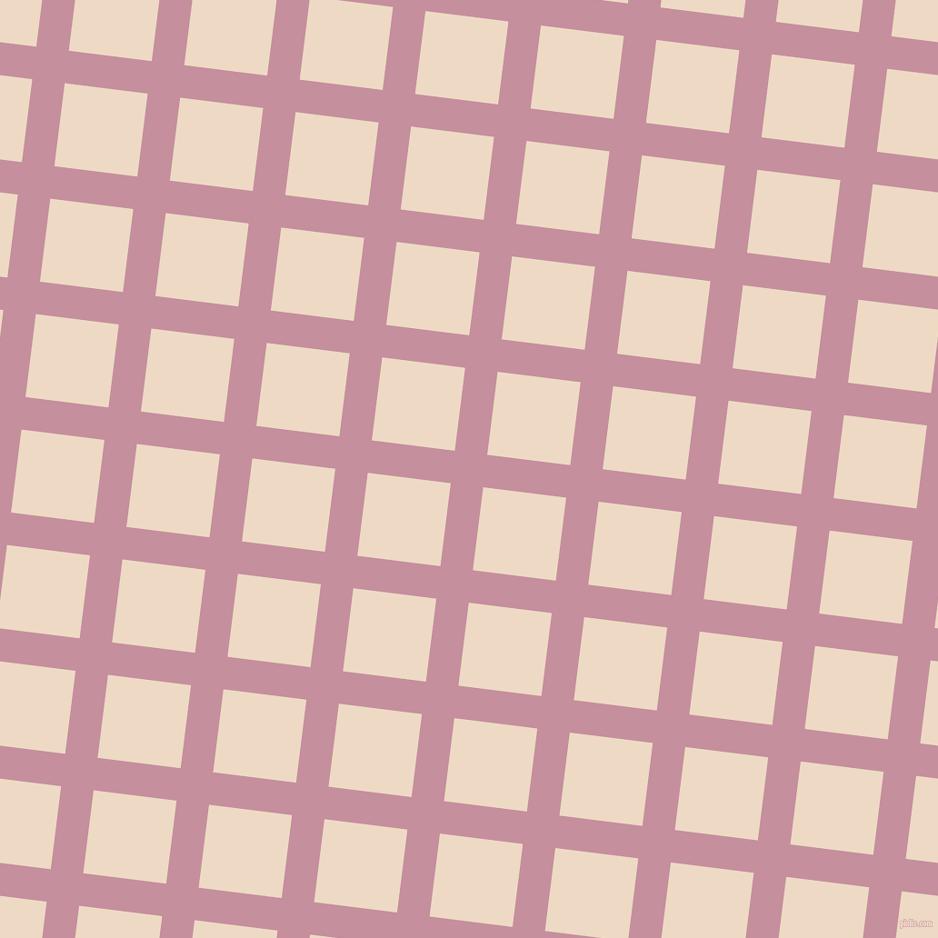 83/173 degree angle diagonal checkered chequered lines, 36 pixel lines width, 92 pixel square size, Viola and Almond plaid checkered seamless tileable