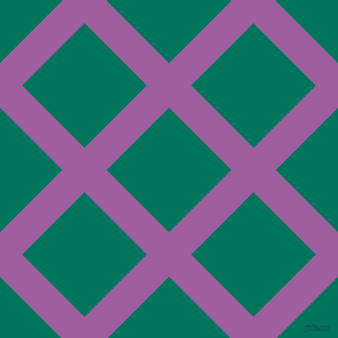 45/135 degree angle diagonal checkered chequered lines, 44 pixel lines width, 124 pixel square size, Violet Blue and Tropical Rain Forest plaid checkered seamless tileable