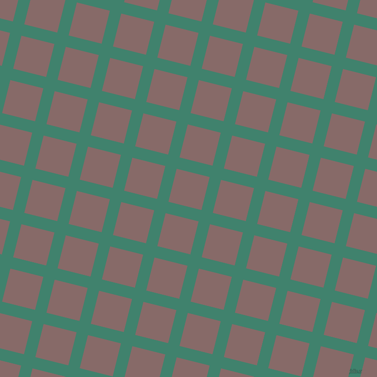 76/166 degree angle diagonal checkered chequered lines, 23 pixel lines width, 67 pixel square size, Viridian and Ferra plaid checkered seamless tileable