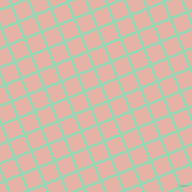 22/112 degree angle diagonal checkered chequered lines, 9 pixel lines width, 50 pixel square size, Vista Blue and Shilo plaid checkered seamless tileable