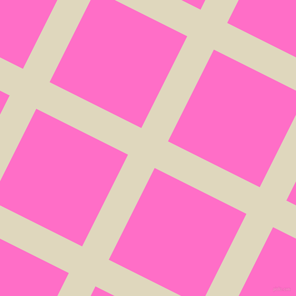 63/153 degree angle diagonal checkered chequered lines, 61 pixel line width, 210 pixel square size, Wheatfield and Neon Pink plaid checkered seamless tileable