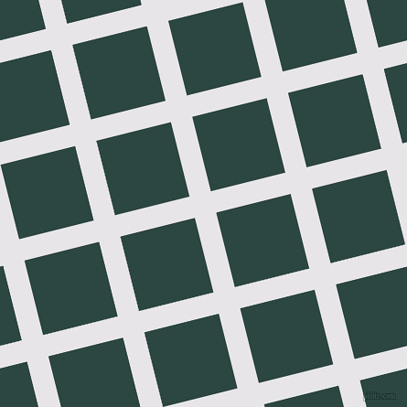 14/104 degree angle diagonal checkered chequered lines, 24 pixel line width, 84 pixel square size, White Lilac and Gable Green plaid checkered seamless tileable