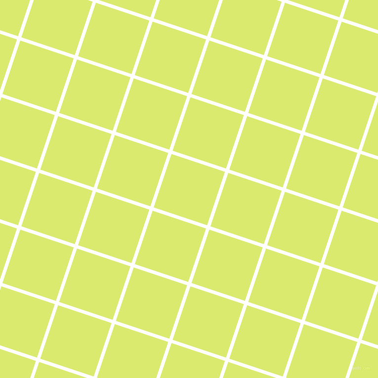 72/162 degree angle diagonal checkered chequered lines, 7 pixel line width, 114 pixel square size, White and Mindaro plaid checkered seamless tileable