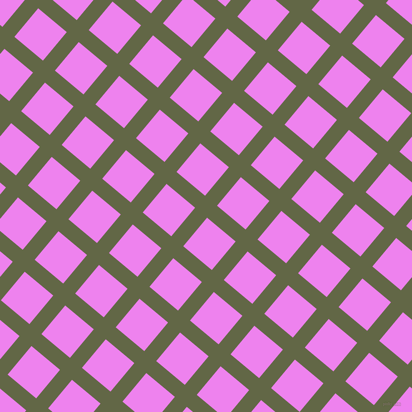 50/140 degree angle diagonal checkered chequered lines, 31 pixel line width, 74 pixel square size, Woodland and Violet plaid checkered seamless tileable