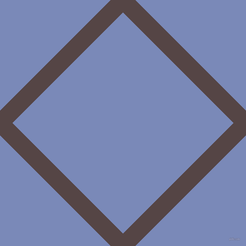 45/135 degree angle diagonal checkered chequered lines, 58 pixel line width, 518 pixel square size, Woody Brown and Wild Blue Yonder plaid checkered seamless tileable