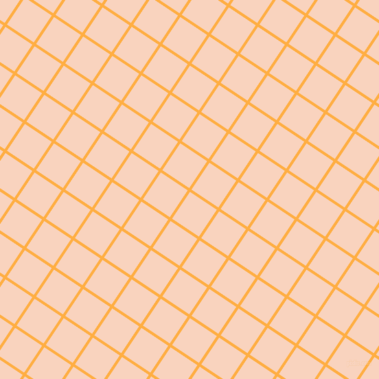 56/146 degree angle diagonal checkered chequered lines, 4 pixel lines width, 47 pixel square size, Yellow Orange and Tuft Bush plaid checkered seamless tileable