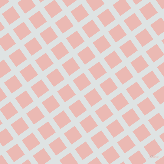 36/126 degree angle diagonal checkered chequered lines, 19 pixel line width, 44 pixel square size, Zircon and Beauty Bush plaid checkered seamless tileable