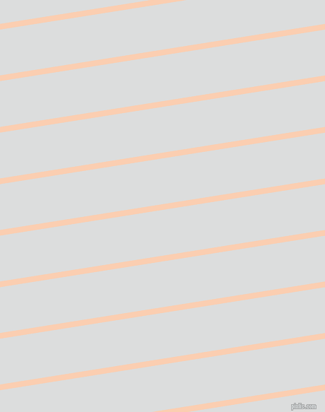 9 degree angle lines stripes, 8 pixel line width, 64 pixel line spacing, Apricot and Athens Grey stripes and lines seamless tileable