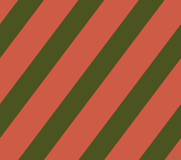 53 degree angle lines stripes, 72 pixel line width, 97 pixel line spacing, Army green and Dark Coral stripes and lines seamless tileable