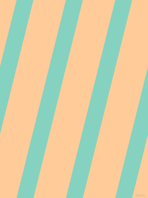 76 degree angle lines stripes, 64 pixel line width, 123 pixel line spacing, Bermuda and Peach-Orange stripes and lines seamless tileable