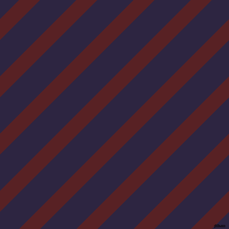 45 degree angle lines stripes, 48 pixel line width, 83 pixel line spacing, Burnt Crimson and Tolopea stripes and lines seamless tileable