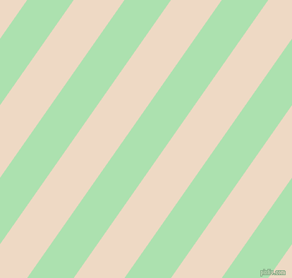 55 degree angle lines stripes, 54 pixel line width, 59 pixel line spacing, Celadon and Almond stripes and lines seamless tileable
