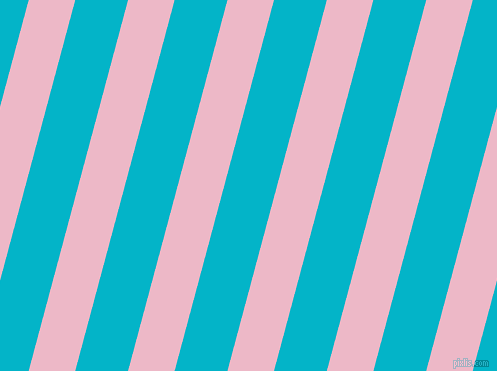 75 degree angle lines stripes, 45 pixel line width, 51 pixel line spacing, Chantilly and Iris Blue stripes and lines seamless tileable