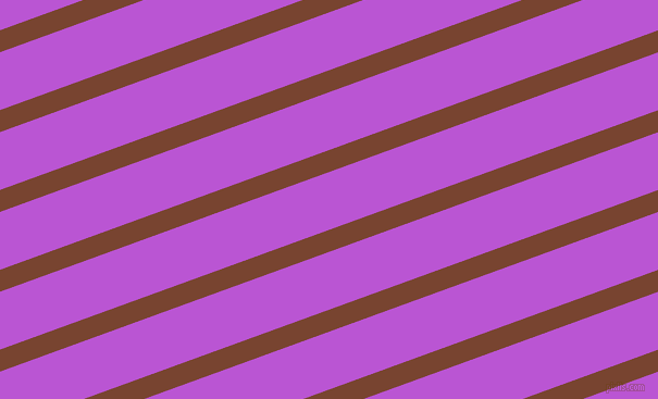 20 degree angle lines stripes, 19 pixel line width, 50 pixel line spacing, Cumin and Medium Orchid stripes and lines seamless tileable