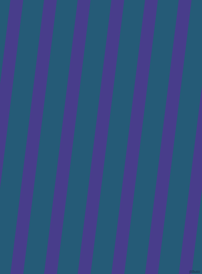 83 degree angle lines stripes, 43 pixel line width, 70 pixel line spacing, Dark Slate Blue and Orient stripes and lines seamless tileable