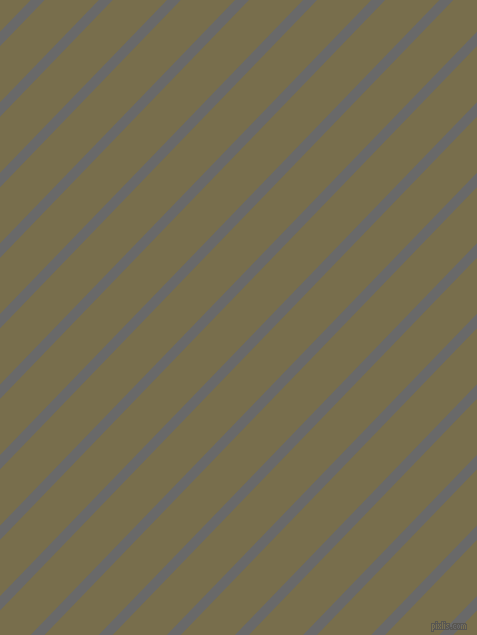 46 degree angle lines stripes, 10 pixel line width, 39 pixel line spacing, Dim Gray and Go Ben stripes and lines seamless tileable