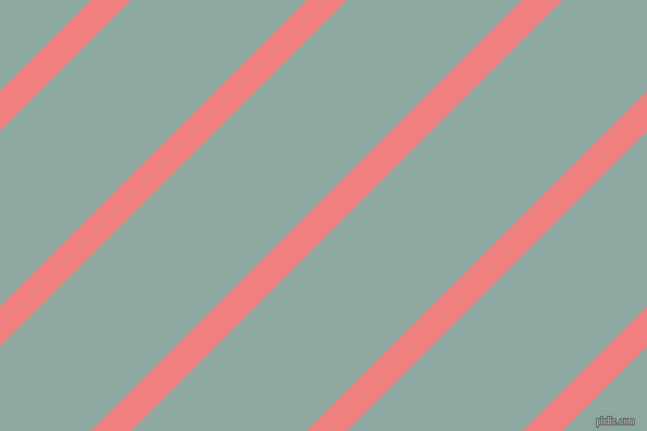 45 degree angle lines stripes, 26 pixel line width, 114 pixel line spacing, Light Coral and Cascade stripes and lines seamless tileable