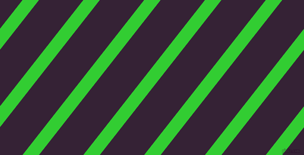 52 degree angle lines stripes, 26 pixel line width, 70 pixel line spacing, Lime Green and Mardi Gras stripes and lines seamless tileable