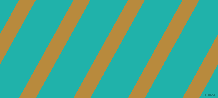 61 degree angle lines stripes, 50 pixel line width, 112 pixel line spacing, Marigold and Light Sea Green stripes and lines seamless tileable