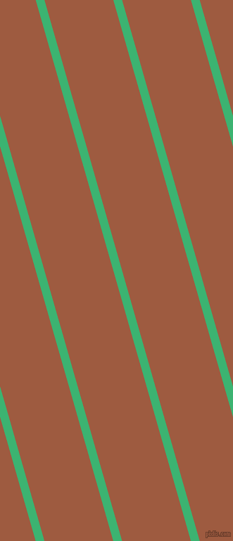 106 degree angle lines stripes, 12 pixel line width, 94 pixel line spacing, Medium Sea Green and Sepia stripes and lines seamless tileable