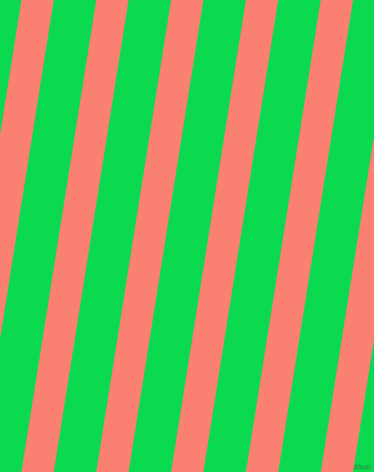 81 degree angle lines stripes, 64 pixel line width, 84 pixel line spacing, Salmon and Malachite stripes and lines seamless tileable