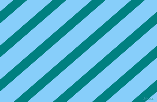 41 degree angle lines stripes, 29 pixel line width, 54 pixel line spacing, Teal and Light Sky Blue stripes and lines seamless tileable