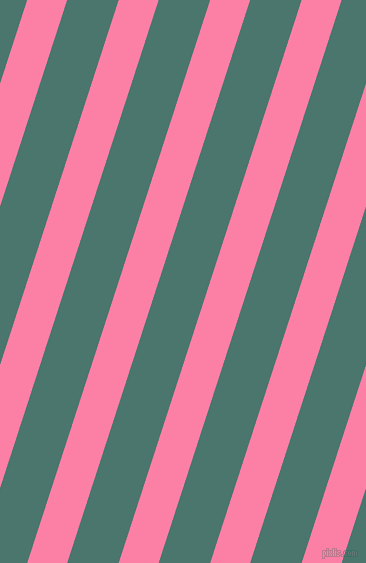 72 degree angle lines stripes, 38 pixel line width, 49 pixel line spacing, Tickle Me Pink and Dark Green Copper stripes and lines seamless tileable