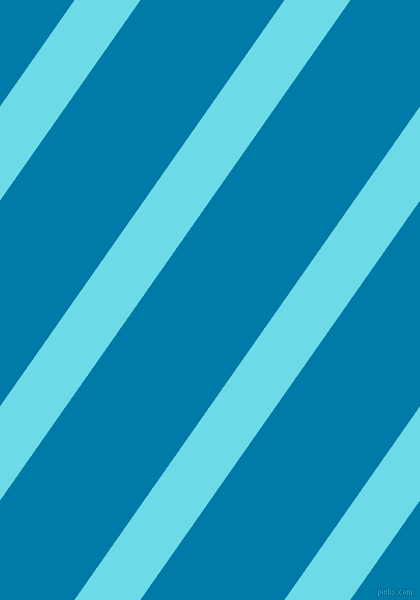 55 degree angle lines stripes, 54 pixel line width, 118 pixel line spacing, Turquoise Blue and Cerulean stripes and lines seamless tileable