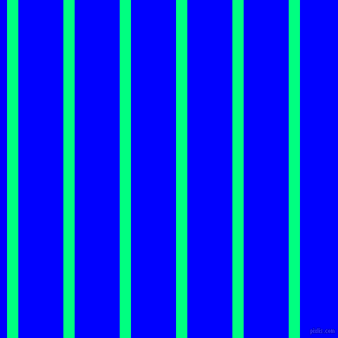 vertical lines stripes, 16 pixel line width, 64 pixel line spacing, Spring Green and Blue vertical lines and stripes seamless tileable
