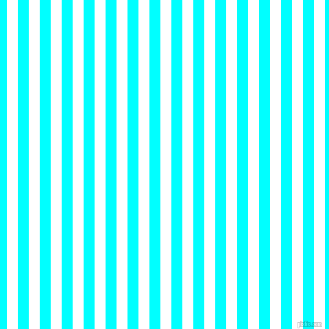 vertical lines stripes, 16 pixel line width, 16 pixel line spacing, White and Aqua vertical lines and stripes seamless tileable