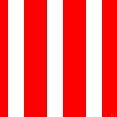 vertical lines stripes, 64 pixel line width, 96 pixel line spacing, White and Red vertical lines and stripes seamless tileable