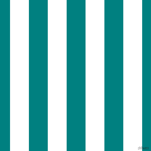 vertical lines stripes, 64 pixel line width, 64 pixel line spacing, White and Teal vertical lines and stripes seamless tileable