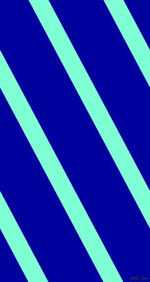 118 degree angle lines stripes, 36 pixel line width, 99 pixel line spacing, Aquamarine and New Midnight Blue angled lines and stripes seamless tileable
