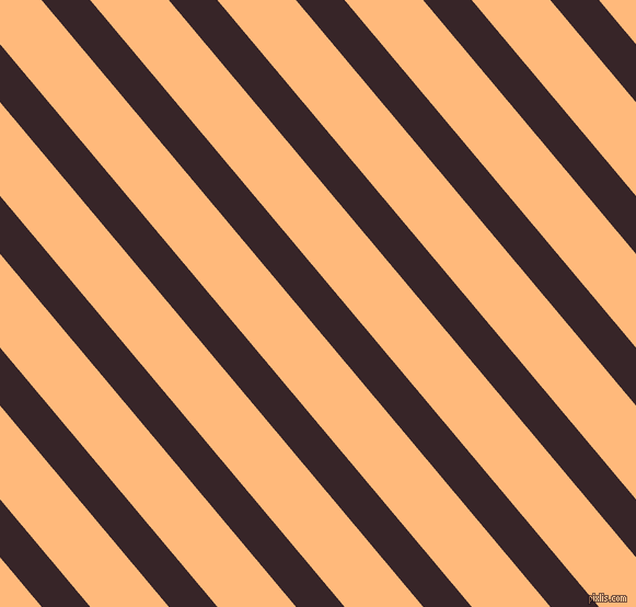 130 degree angle lines stripes, 34 pixel line width, 55 pixel line spacing, Aubergine and Macaroni And Cheese angled lines and stripes seamless tileable