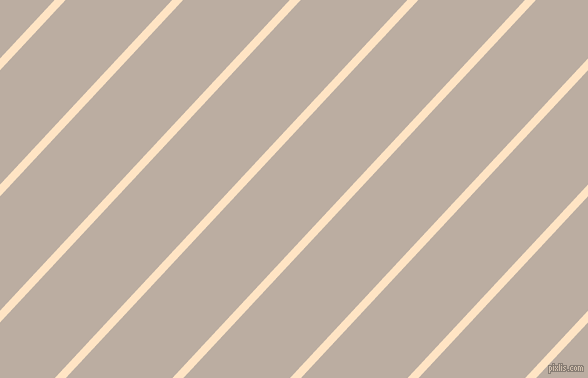 47 degree angle lines stripes, 8 pixel line width, 78 pixel line spacing, Bisque and Silk angled lines and stripes seamless tileable