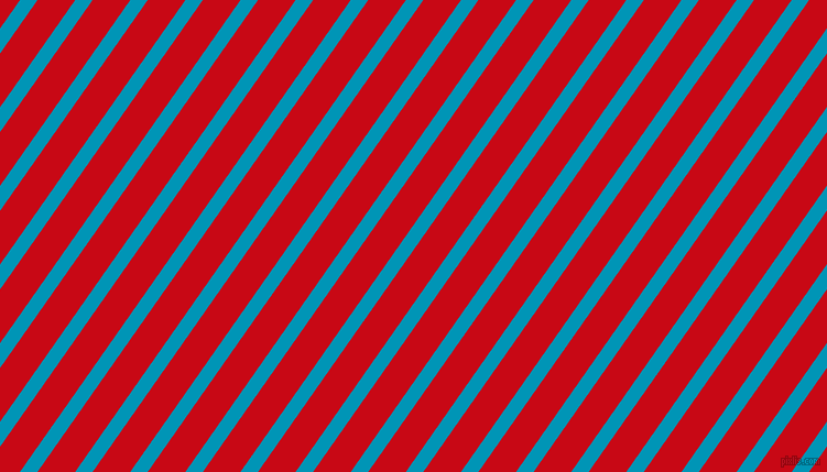 55 degree angle lines stripes, 13 pixel line width, 28 pixel line spacing, Bondi Blue and Venetian Red angled lines and stripes seamless tileable
