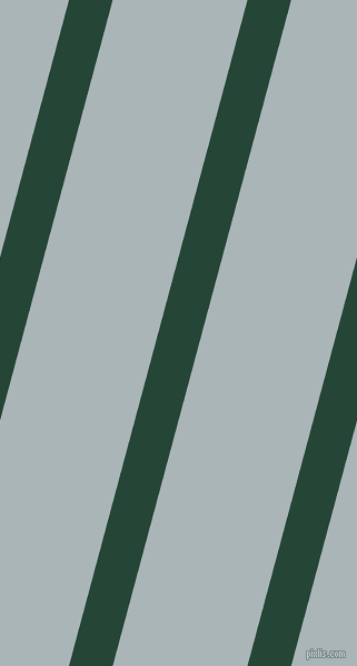 75 degree angle lines stripes, 38 pixel line width, 117 pixel line spacing, Bottle Green and Casper angled lines and stripes seamless tileable