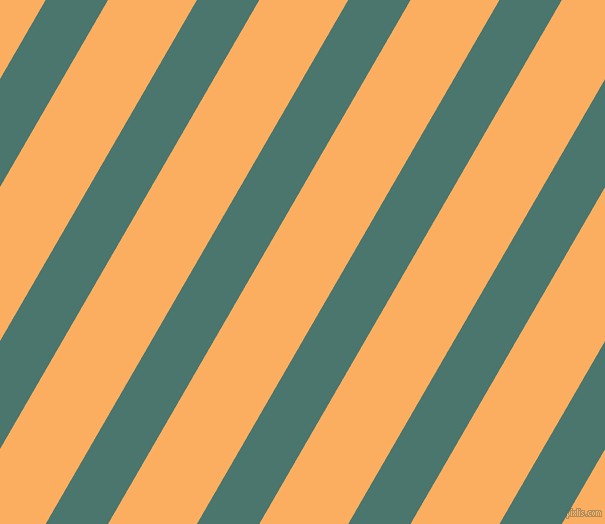 60 degree angle lines stripes, 54 pixel line width, 77 pixel line spacing, Dark Green Copper and Rajah angled lines and stripes seamless tileable
