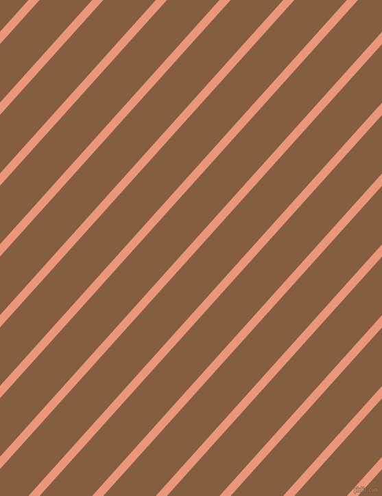 48 degree angle lines stripes, 12 pixel line width, 57 pixel line spacing, Dark Salmon and Dark Wood angled lines and stripes seamless tileable