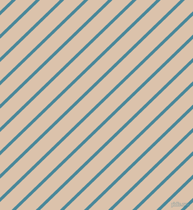 44 degree angle lines stripes, 6 pixel line width, 27 pixel line spacing, Hippie Blue and Bone angled lines and stripes seamless tileable