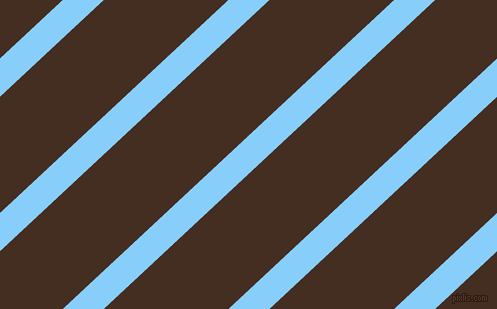 43 degree angle lines stripes, 28 pixel line width, 85 pixel line spacing, Light Sky Blue and Morocco Brown angled lines and stripes seamless tileable