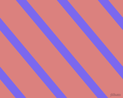 130 degree angle lines stripes, 28 pixel line width, 81 pixel line spacing, Medium Slate Blue and Sea Pink angled lines and stripes seamless tileable