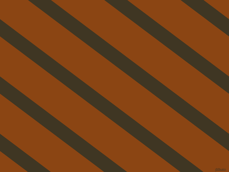143 degree angle lines stripes, 47 pixel line width, 109 pixel line spacing, Mikado and Saddle Brown angled lines and stripes seamless tileable