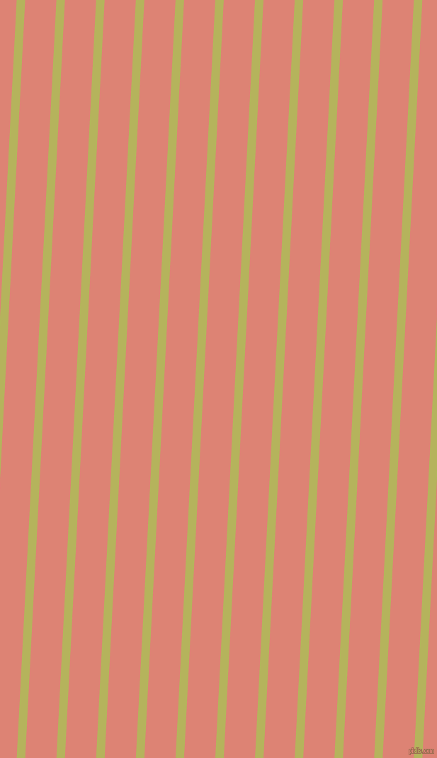 87 degree angle lines stripes, 12 pixel line width, 44 pixel line spacing, Olive Green and New York Pink angled lines and stripes seamless tileable