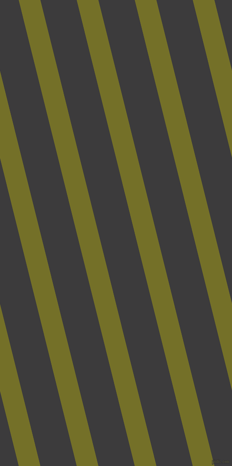 104 degree angle lines stripes, 43 pixel line width, 72 pixel line spacing, Olivetone and Fuscous Grey angled lines and stripes seamless tileable