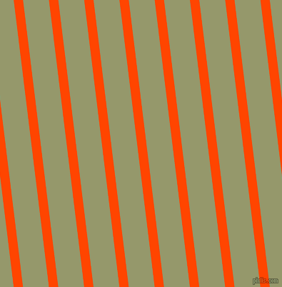 97 degree angle lines stripes, 13 pixel line width, 36 pixel line spacing, Orange Red and Avocado angled lines and stripes seamless tileable